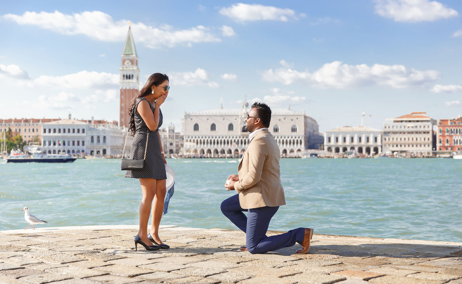 Marriage Proposal in Venice 